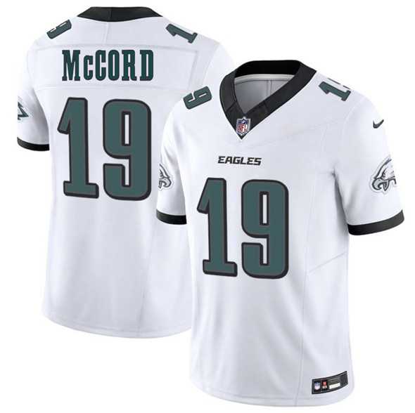 Men & Women & Youth Philadelphia Eagles #19 Kyle McCord White 2025 Draft New F.U.S.E. Vapor Untouchable Limited Stitched Jersey